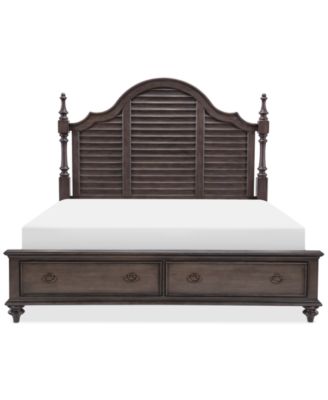 Furniture - Mandeville Louvered King Storage Bed