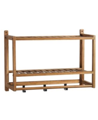Gallerie Décor - Bamboo Natural Spa Wall Organizer, Quick Ship