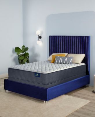 Serta - Serene Sky 12" Firm Mattress Set- Twin